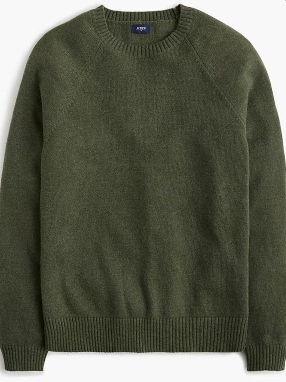 J. Crew Men’s Olive Lambswool Sweater
